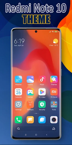 Redmi note 10 Pro Theme, Xiaomi Note 10 Launcher Screenshot 0