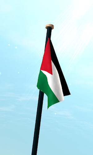 Jordan Flag 3D Free Wallpaper Screenshot 2
