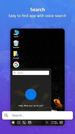 Computer launcher Aquarium Screenshot 2