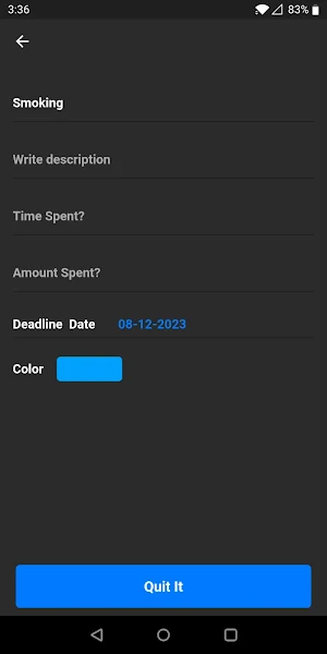 Bad Habit Tracker Screenshot 3