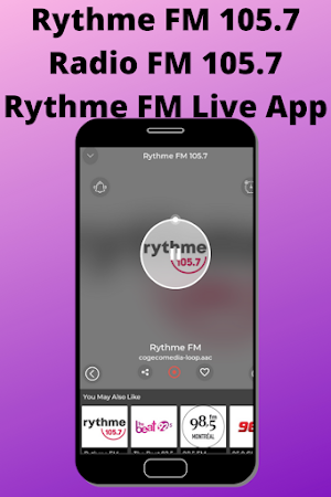 Rythme FM 105.7 Radio FM 105.7 Rythme FM Live App Screenshot 1
