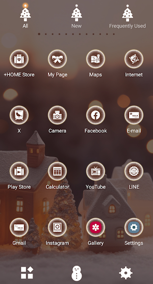 Charming White Xmas Theme Screenshot 2