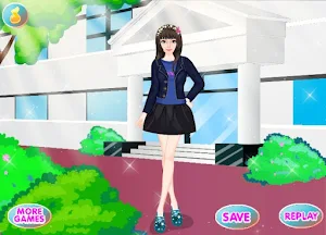 school dress up - girls games Screenshot 1