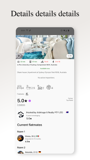HomeTrage: Flatmates, Rooms Screenshot 3