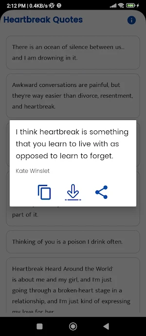 Heartbreak Quotes and Sayings Screenshot 3