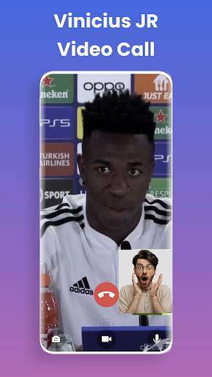 Vinicius Jr Fake Video Call Screenshot 1