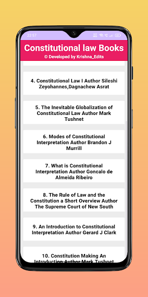Constitutional law Books Screenshot 1