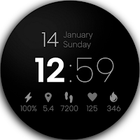 Minimal Digital Watch Face Pro
