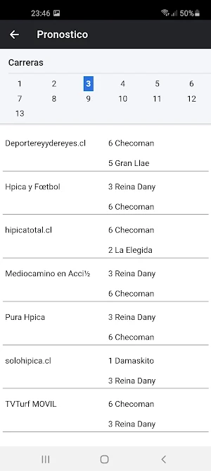 Pronósticos hipodromos de chile Screenshot 2