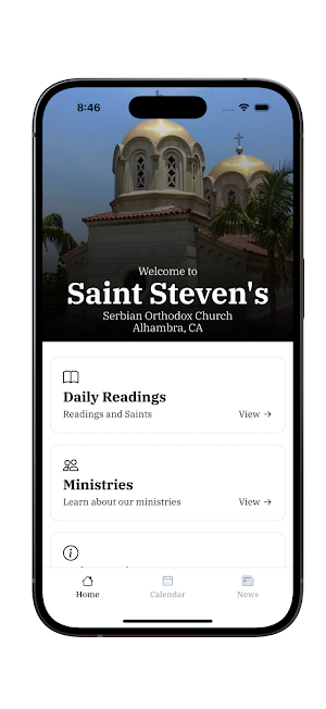 Saint Steven’s Mobile App Screenshot 0