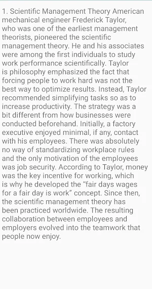 Management Theorist Screenshot 2