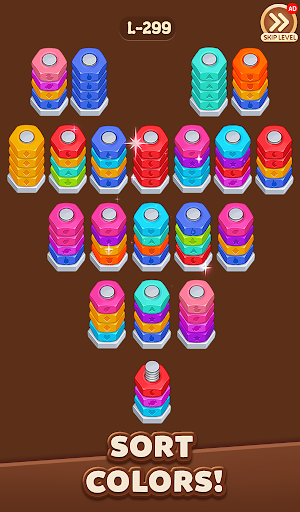Wood Nuts Bolts: Screw Sorting Screenshot 1