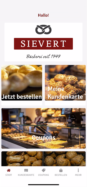 Bäckerei Sievert Screenshot 0