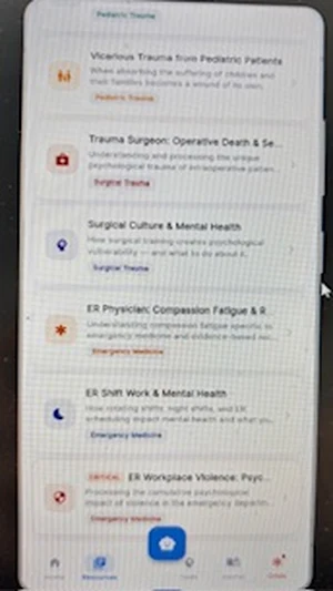 LCH-Clinical Resilience Screenshot 2