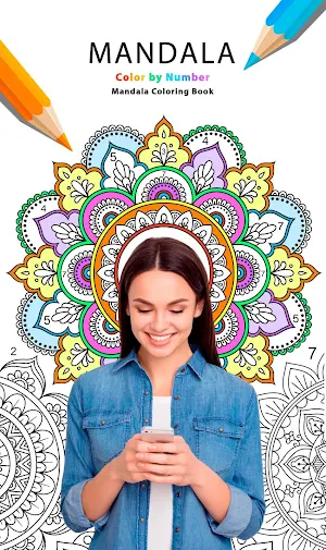 Mandala Color by Number - Mandala Coloring Book Screenshot 0