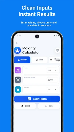 LabCalc: Lab Calculator Screenshot 2