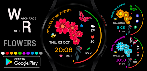 Flowers Watch Face Wear OS Screenshot 0