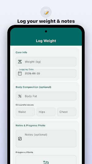 WeighPath - Weight Tracker Screenshot 1
