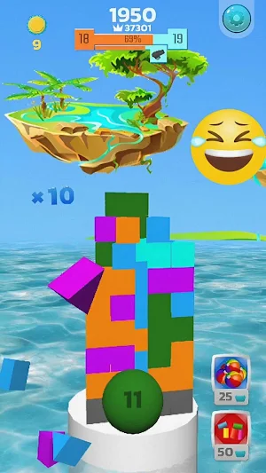 Color Tower Crash 3D: Arcade 2 Screenshot 1