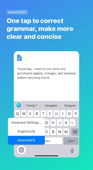 GrammarFix - Grammar Keyboard Screenshot 0
