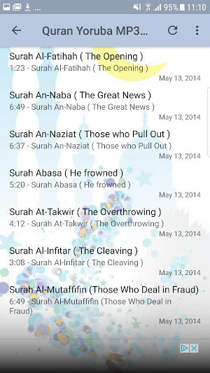 Audio Quran Hausa Translation Screenshot 3