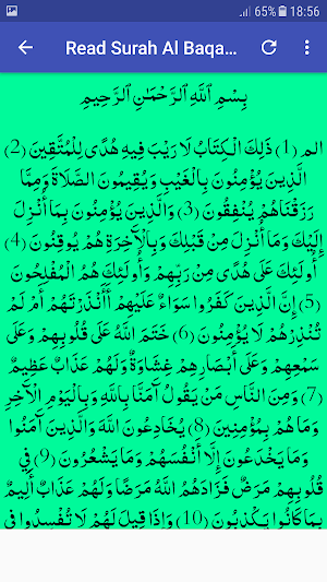 Surah Al Baqarah MP3 Offline - Listen Read Tafseer Screenshot 2