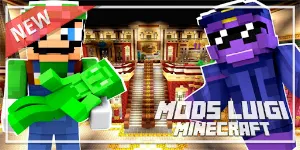 Luigi Mario Mod Minecraft MCPE Screenshot 2