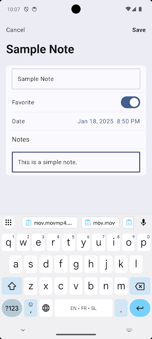 Skip Notes Screenshot 1