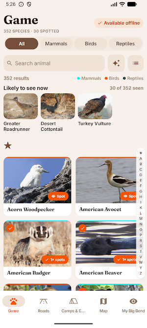 Big Bend Safari Guide & Map Screenshot 1