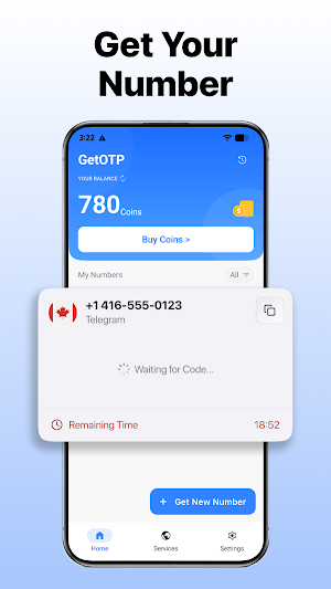 Virtual Number & SMS - GetOTP Screenshot 3