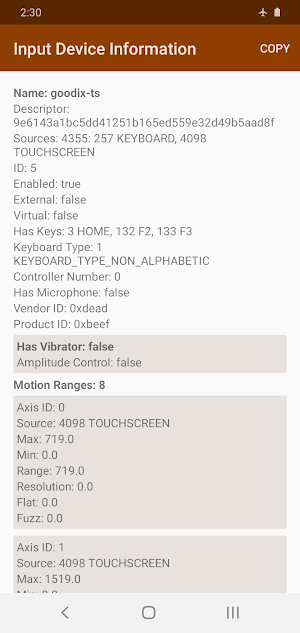 Input Device Sleuthhound Lite Screenshot 3