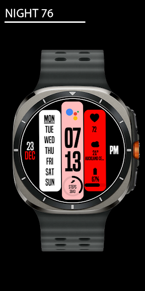Night 76 - watch face Screenshot 0