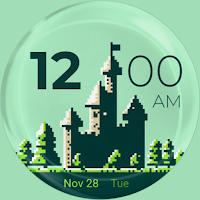 Retro 8Bit Pixel Castle - F03