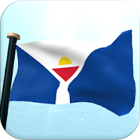 Saint Martin Flag 3D Wallpaper