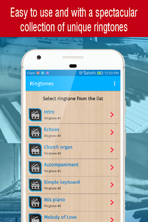 ringtones piano for phone Screenshot 1