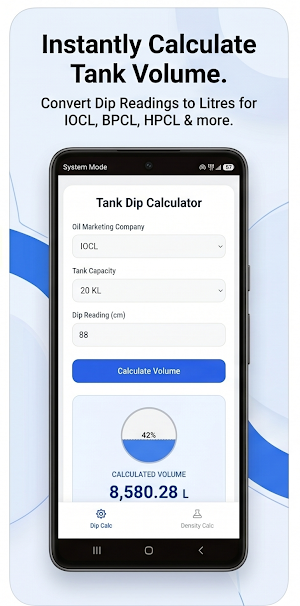 Density and Dip Calculator Screenshot 1