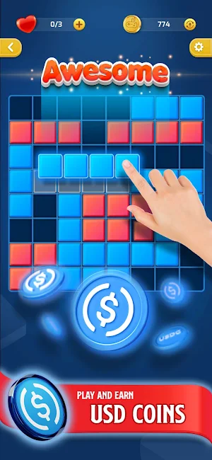 Block Tiles Crypto: Get BTC Screenshot 0