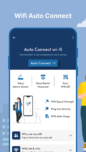 WiFi Auto Connect & QR Scanner Screenshot 1
