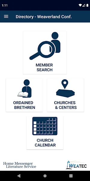Church Directory - Weaverland Conference Screenshot 0