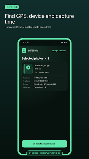 ExifShield: Photo Privacy Screenshot 2