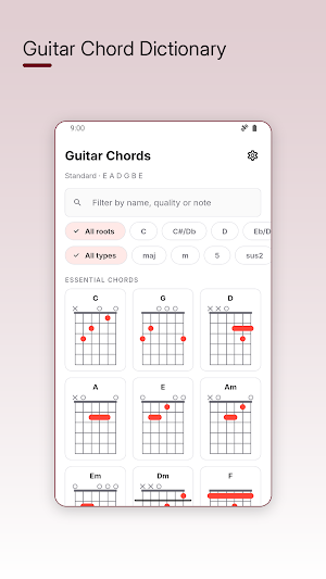 Guitar Chord Dictionary Screenshot 0