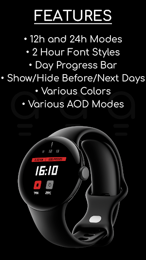 AD Square [2] - Watch Face Screenshot 3