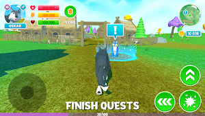 🐺 Wolf Simulator: Wild Animals 3D Family Game Screenshot 1