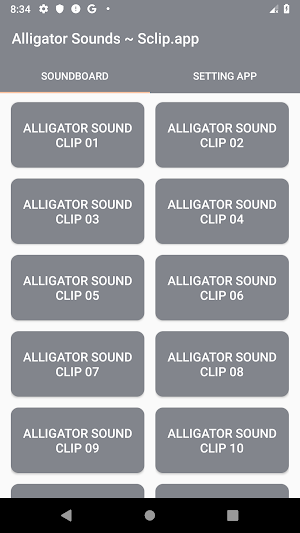 Alligator Sound Collections ~ Sclip.app Screenshot 0