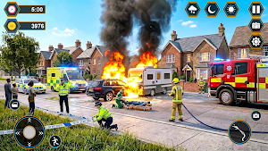 US Fire Truck Rescue Sim Game Screenshot 0