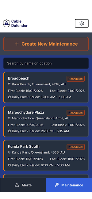Cable Defender Portal Screenshot 2