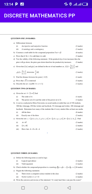 Discrete maths pp Screenshot 0