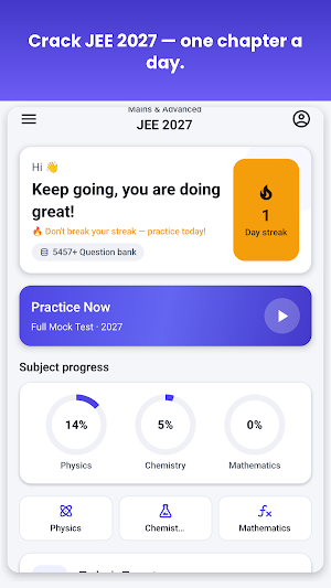 JEE 2027: Mains & Advanced Screenshot 0