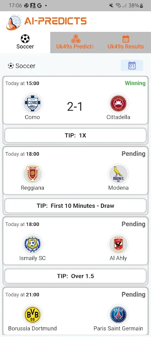 AIPredicts - Football Tips Screenshot 0