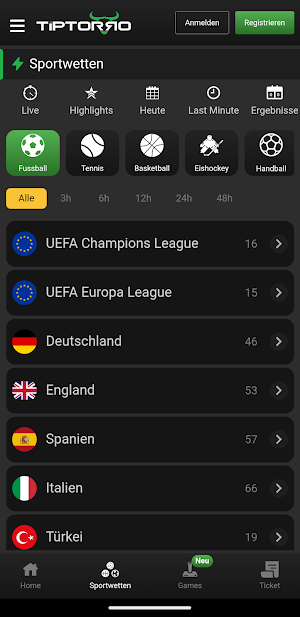 Tiptorro Mobile App Screenshot 1